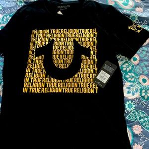It’s a brand new true religion black T-shirt